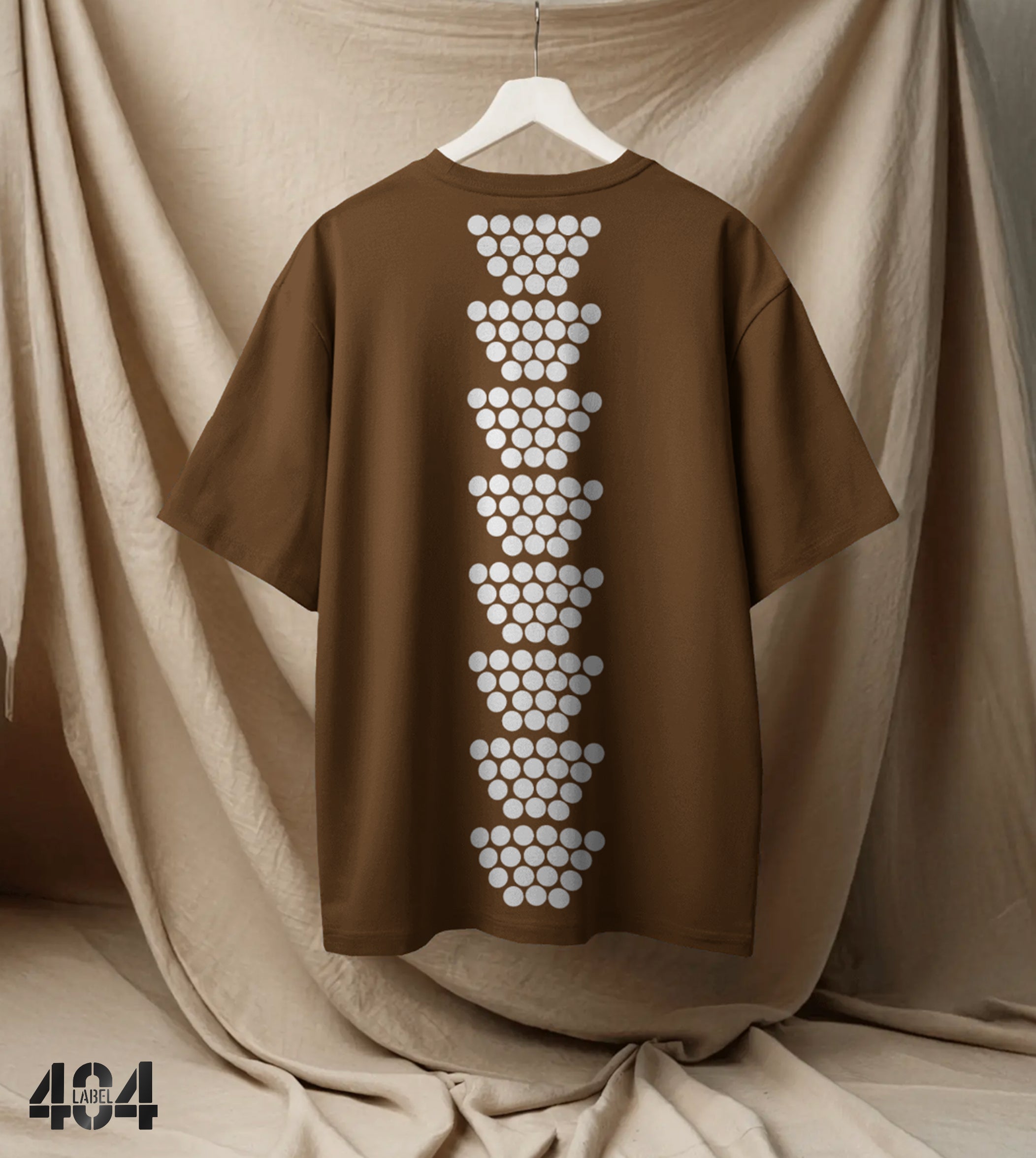 Elevate your streetwear game with the 404 Label Dot Pattern T-Shirt