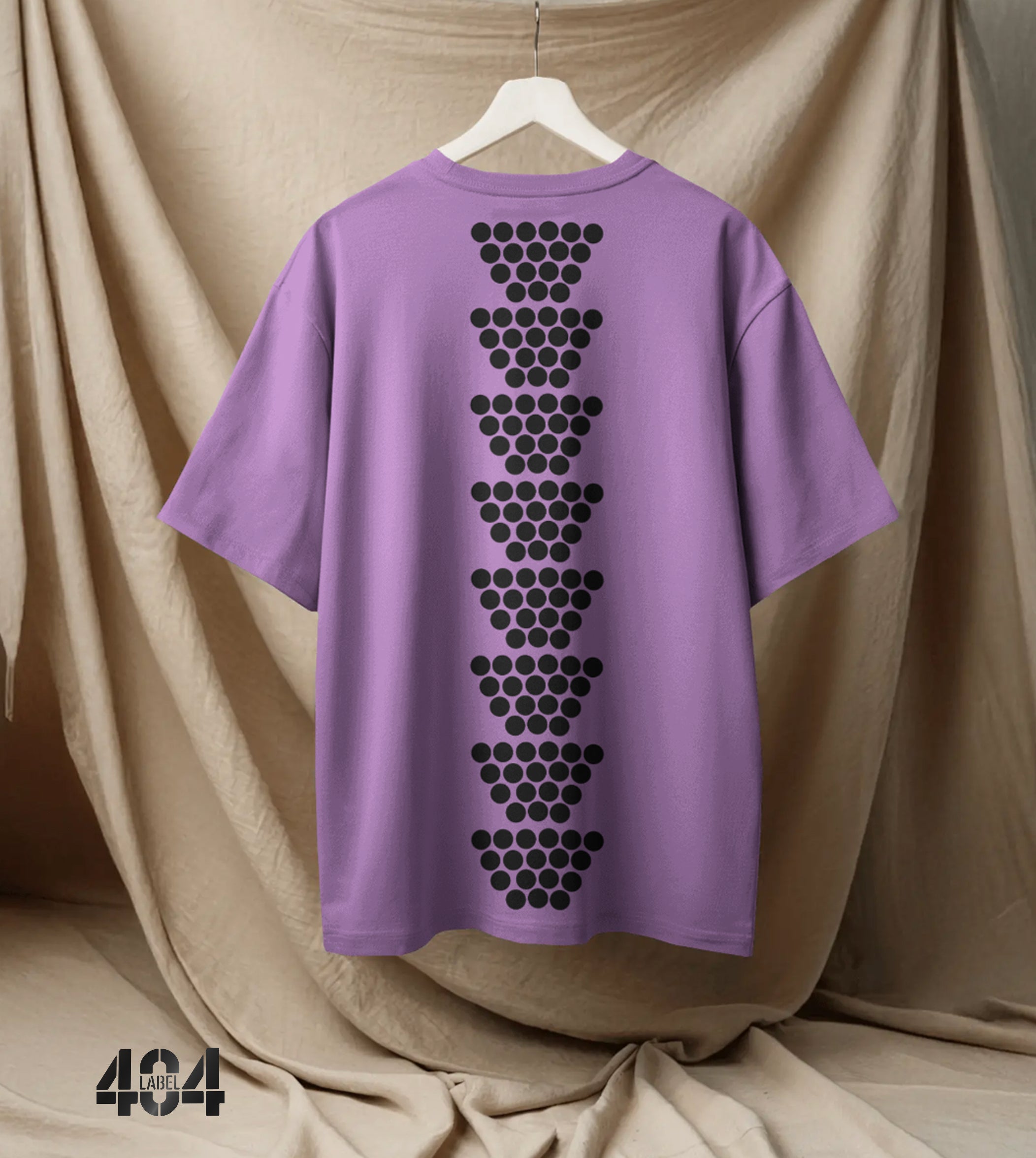 Elevate your streetwear game with the 404 Label Dot Pattern T-Shirt
