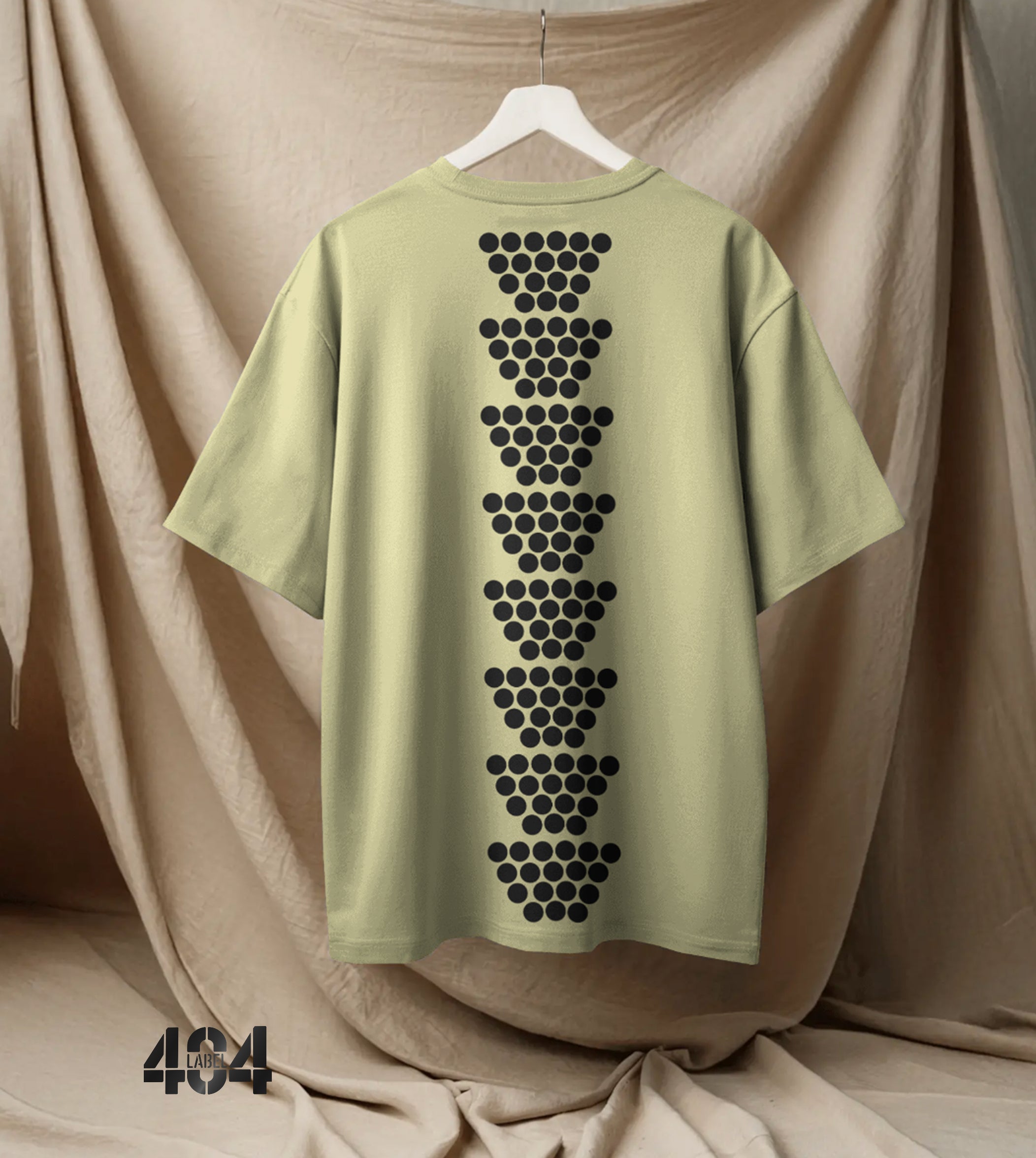 Elevate your streetwear game with the 404 Label Dot Pattern T-Shirt