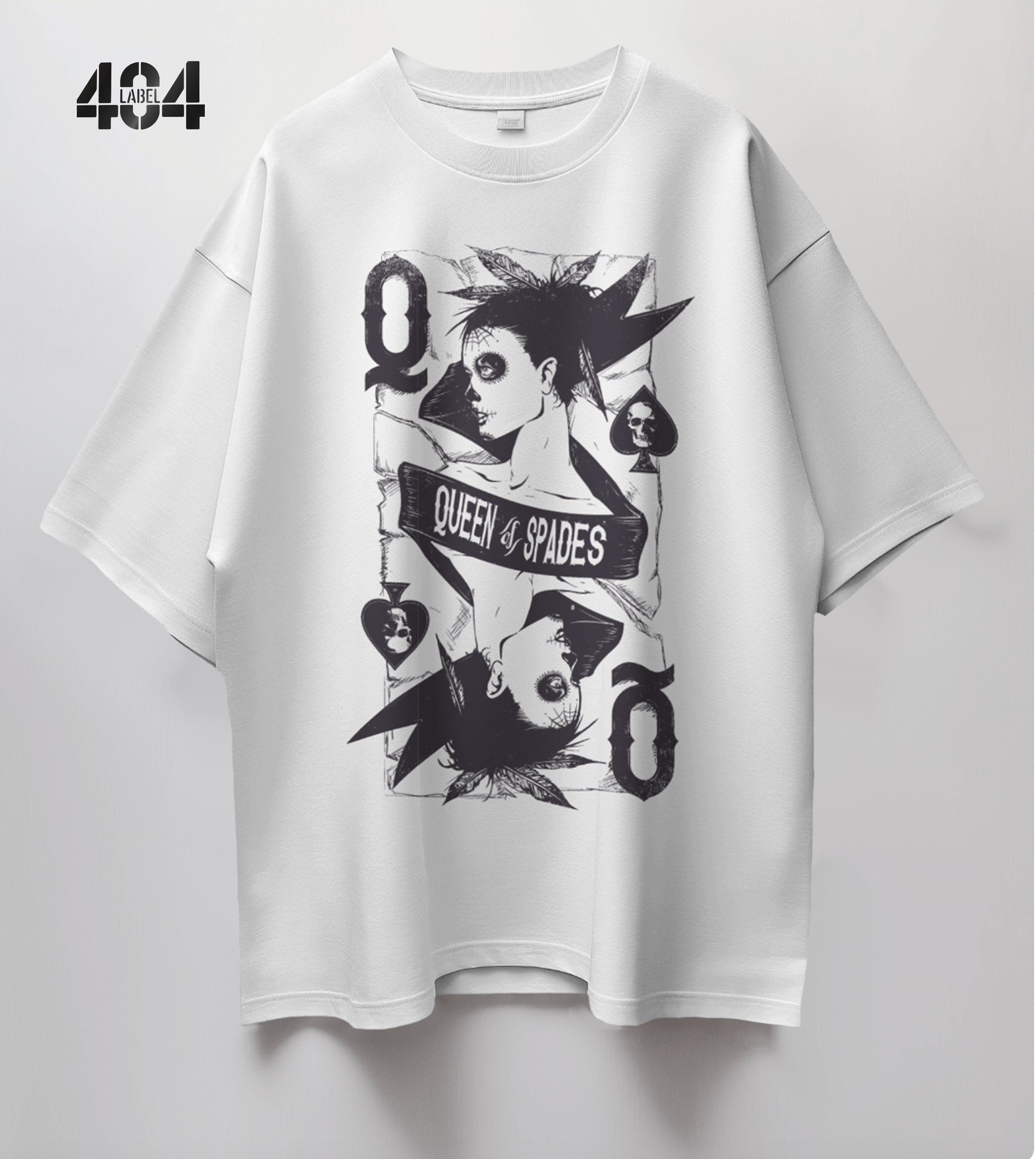 Queen of Spades T-Shirt - White