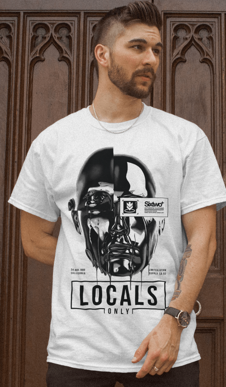 Locals Only – Chrome Mask Edition Tee