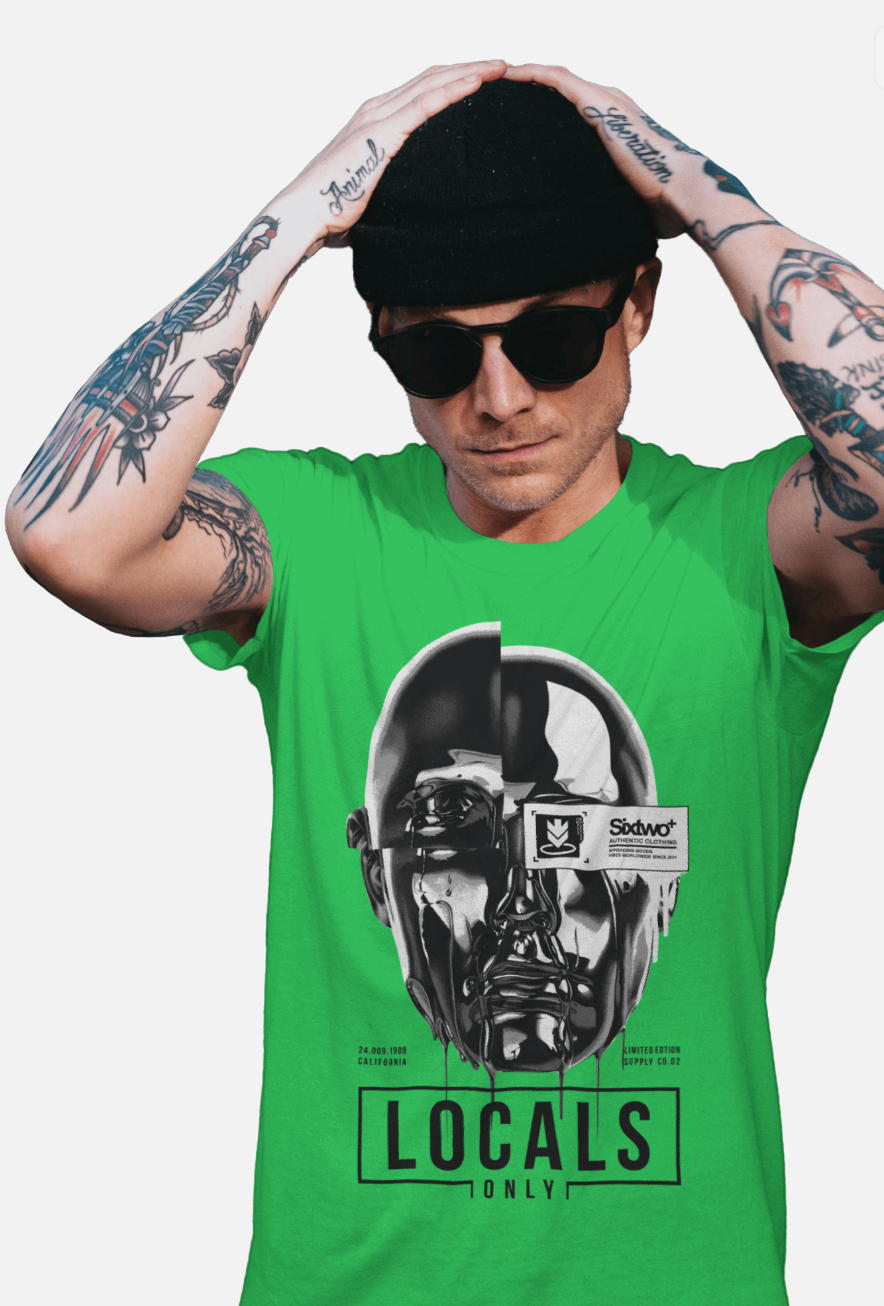 Locals Only – Chrome Mask Edition Tee