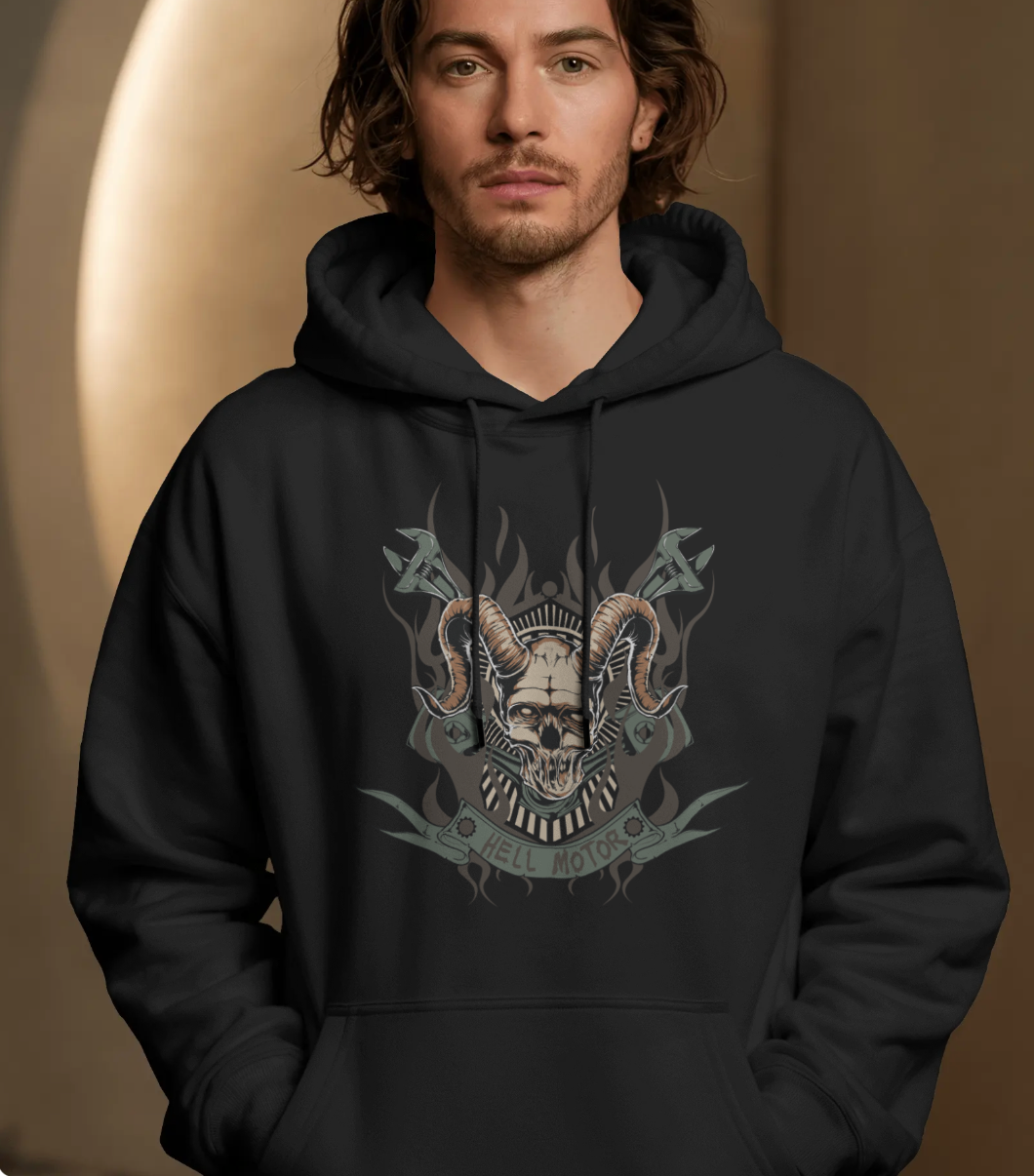 Hell Motor Graphic Hoodie