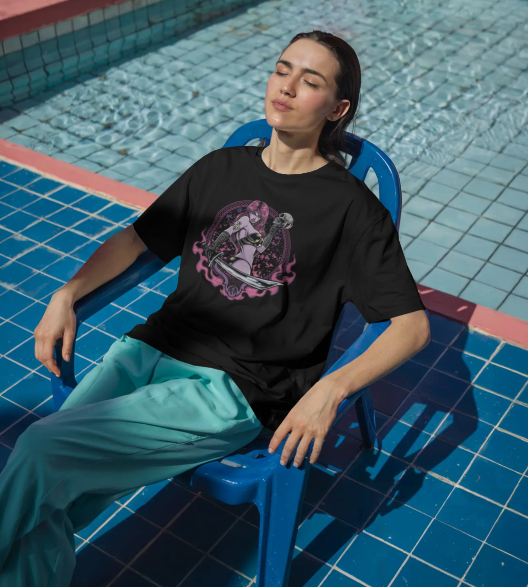Unleash your bold style with our Black Graphic T-Shirt,