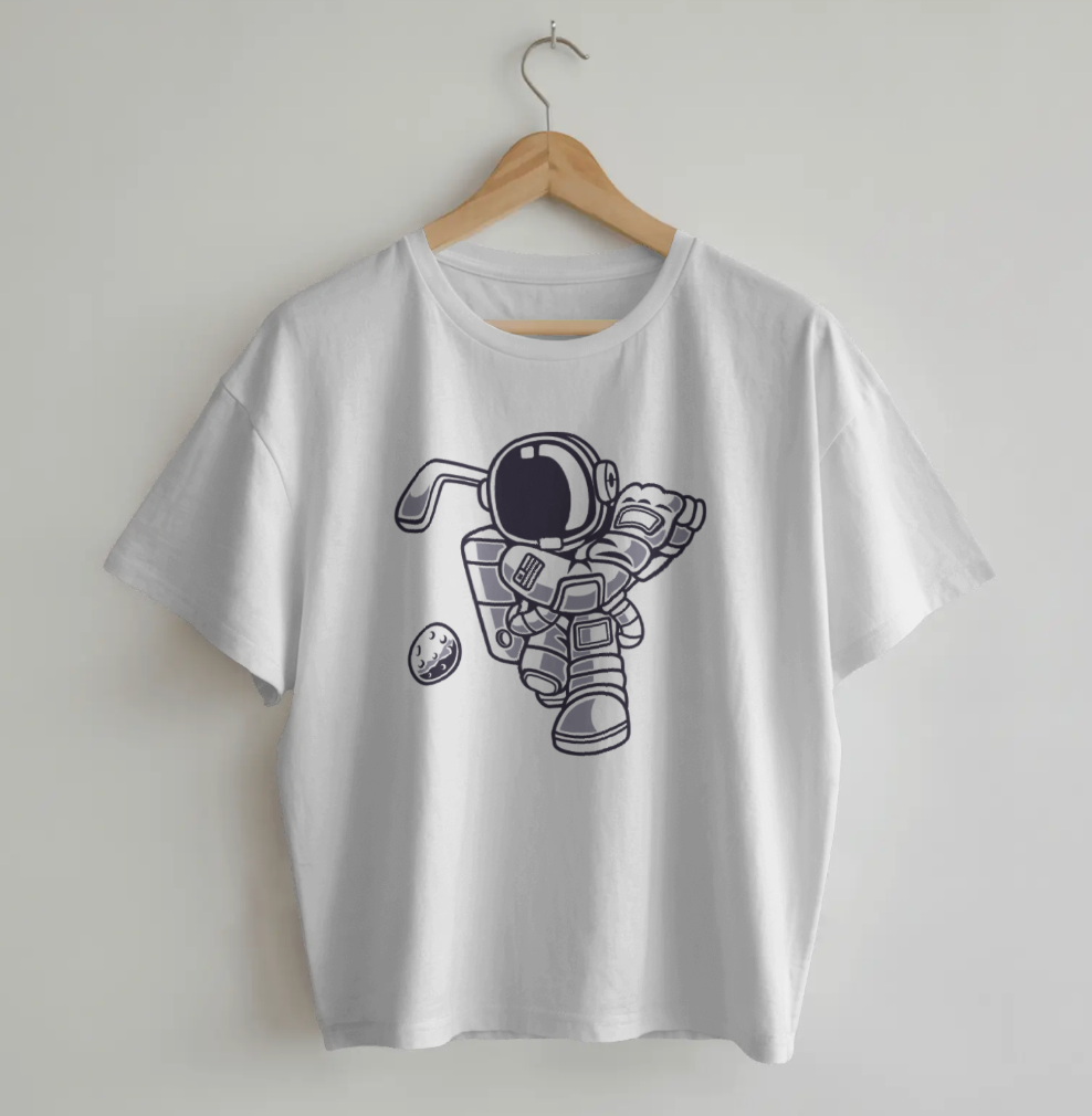 Elevate your style with our Astronaut Golf T-Shirt