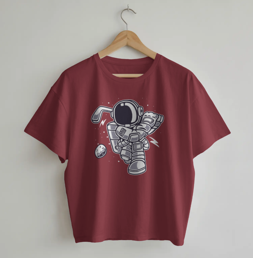 Elevate your style with our Astronaut Golf T-Shirt