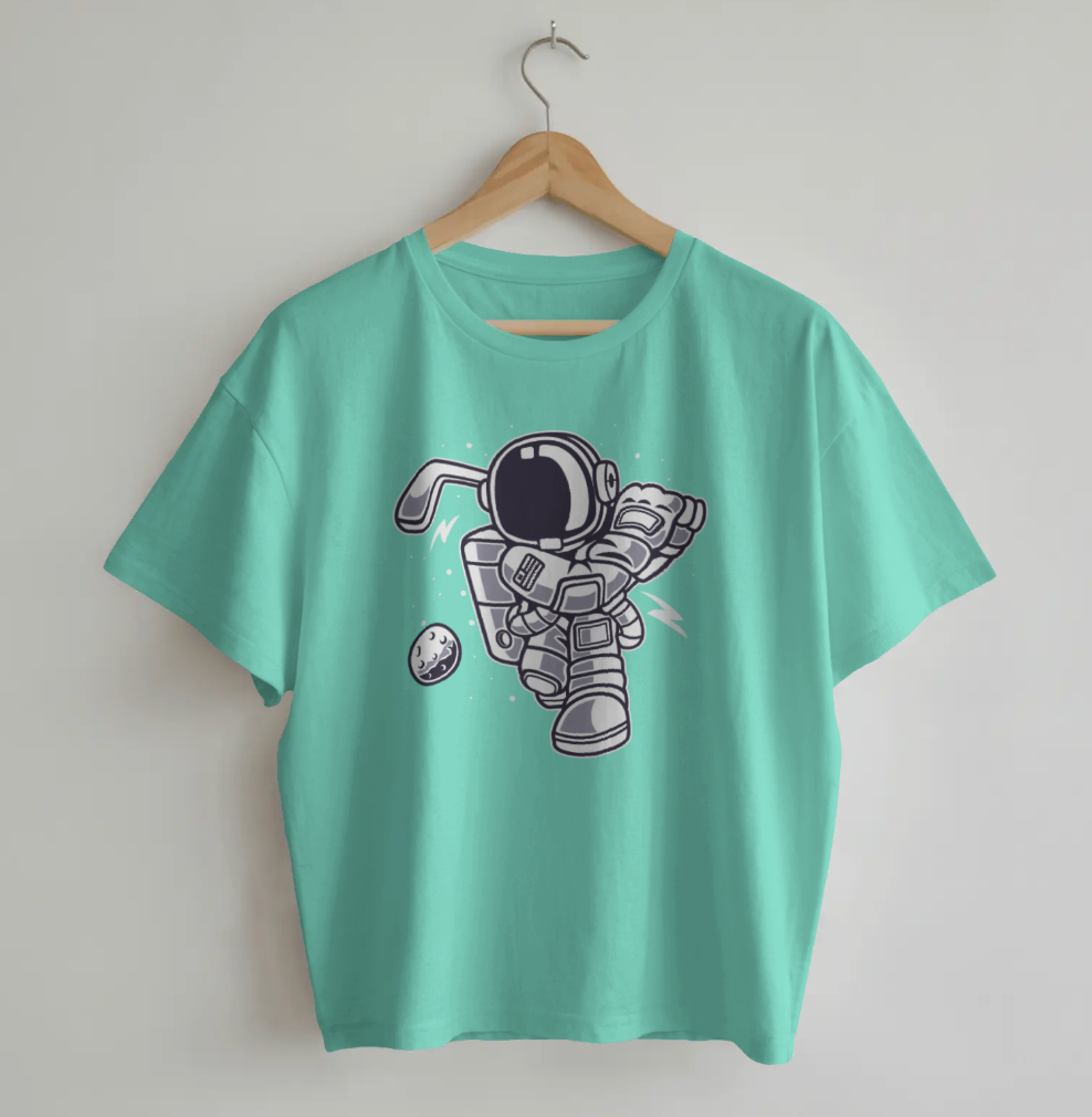 Elevate your style with our Astronaut Golf T-Shirt