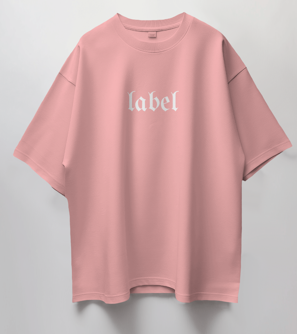 Oversized Statement T-Shirt - "Label" & "Discriminate"