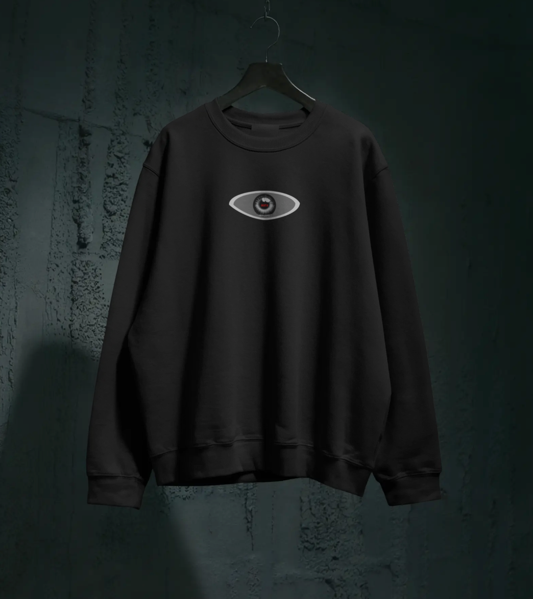 👁️ Cyclops Eye Minimalist Sweatshirt | Premium Heavyweight 320 GSM Fleece