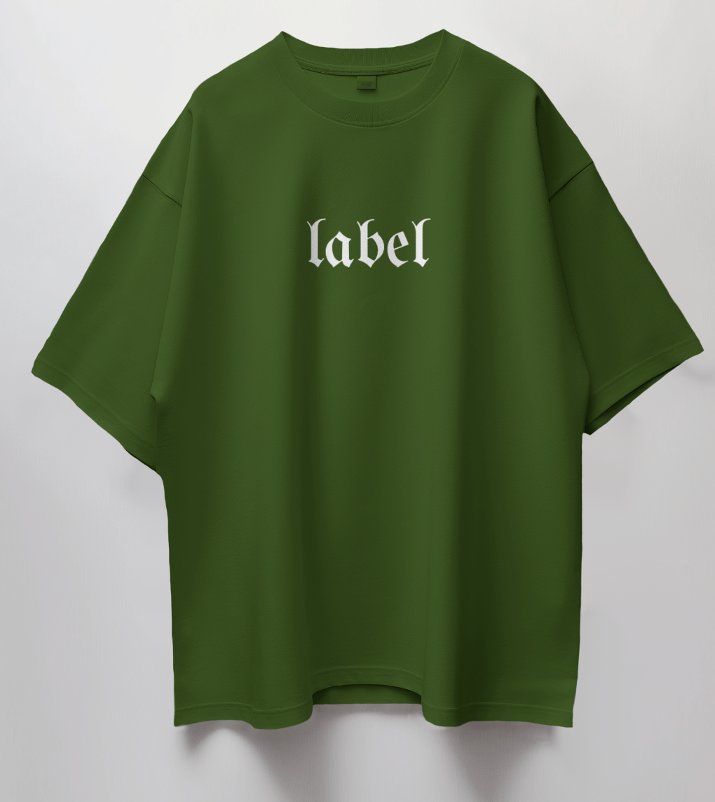 Oversized Statement T-Shirt - "Label" & "Discriminate"